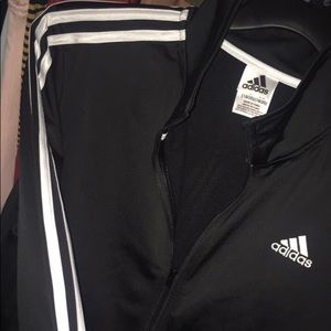 Black Adidas track suit jacket